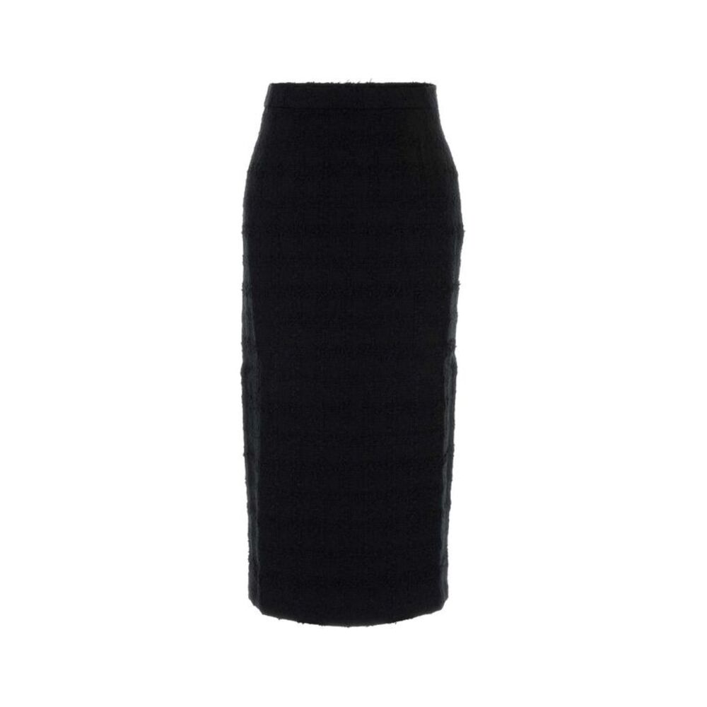 Alessandra Rich Women Black Tweed Skirt